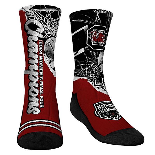 Юношеские Носки Rock Em Socks Garnet South Carolina Gamecocks 2024 NCAA  Basketball National Champions Rock Em Socks