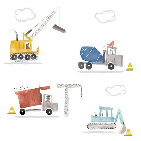 Bedtime Originals Construction Zone Trucks Wall Decals/stickers Bedtime Originals