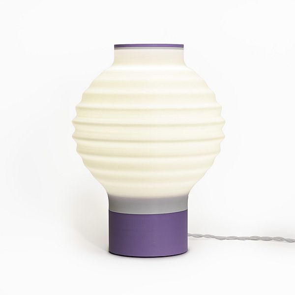 Asian Lantern 15" Vintage Traditional Plant-based Pla 3d Printed Dimmable Led Table Lamp Jonathan Y Designs