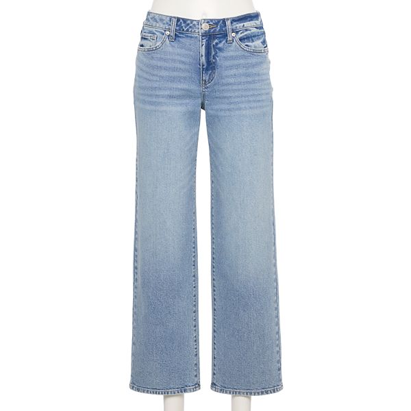 Juniors' Project Indigo Mid Rise Straight Leg Jeans Project Indigo