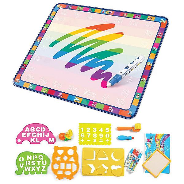 Large Magic Water Doodle Mat 22 PCS 39X30 - Extra Large Water Drawing Doodling Mat Mess Free Play22