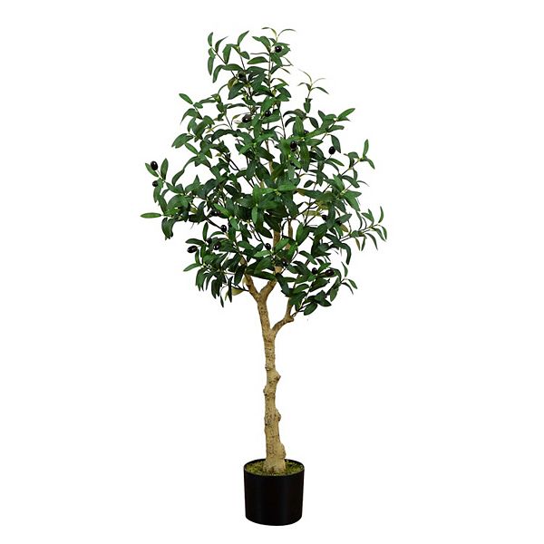 nearly natural 4-ft. Artificial Olive Tree Floor Decor NEARLY NATURAL