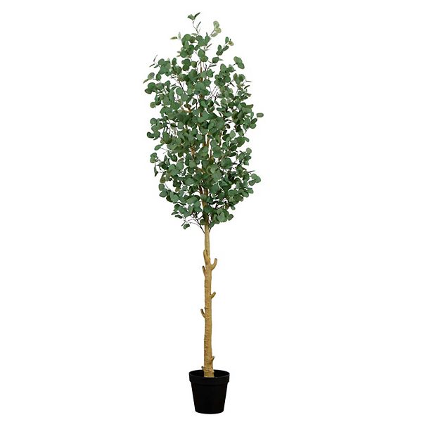 nearly natural 9-ft. Artificial Eucalyptus Tree Floor Decor NEARLY NATURAL