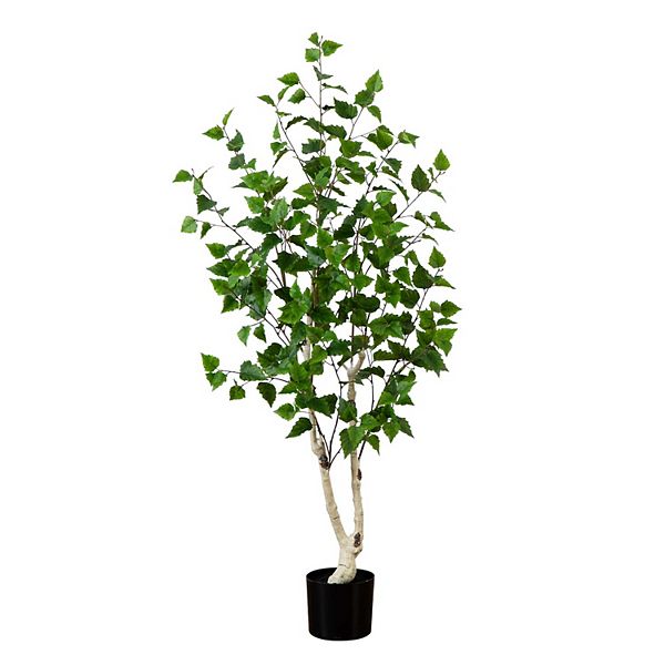 nearly natural 5-ft. Artificial Birch Tree Floor Decor NEARLY NATURAL