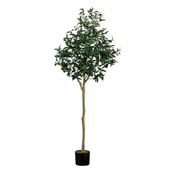 nearly natural 5-ft. Artificial Olive Tree Floor Decor NEARLY NATURAL