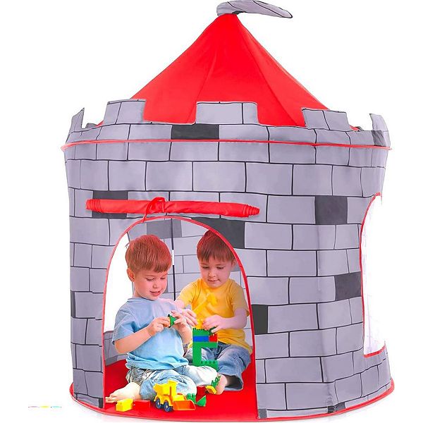 Kids Play Tent Knight Castle - Portable Kids Tent - Kids Pop Up Tent Foldable Into Carrying Bag Play22