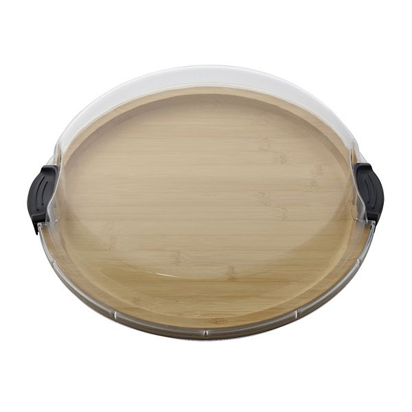 Farberware® Build-a-Board 14 in. Round Bamboo Charcuterie Board with Lid Farberware