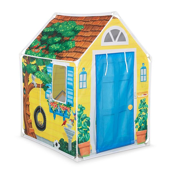 Melissa & Doug Cozy Cottage Fabric Play Tent and Storage Tote Melissa & Doug