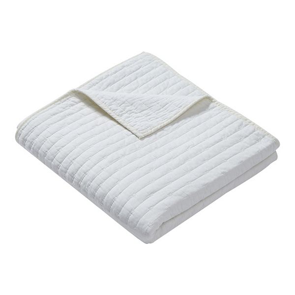 Greenland Home Fashions Monterrey White Throw Blanket Greenland Home Fashions