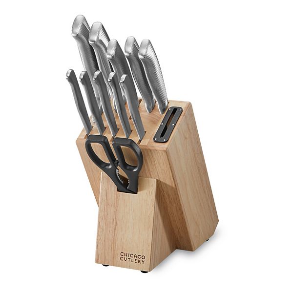 Набор ножей LaSalle от Chicago Cutlery, 12 предметов, нержавеющая сталь, блок с точилкой Chicago Cutlery