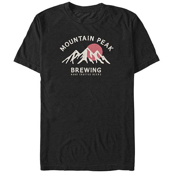 Футболка Big & Tall Mountain Peek Brewing с круглым вырезом и короткими рукавами Unbranded