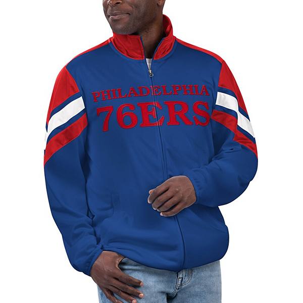 Мужская Повседневная куртка G-III Sports by Carl Banks Royal Philadelphia 76ers Game Ball Full-Zip G-III Sports by Carl Banks