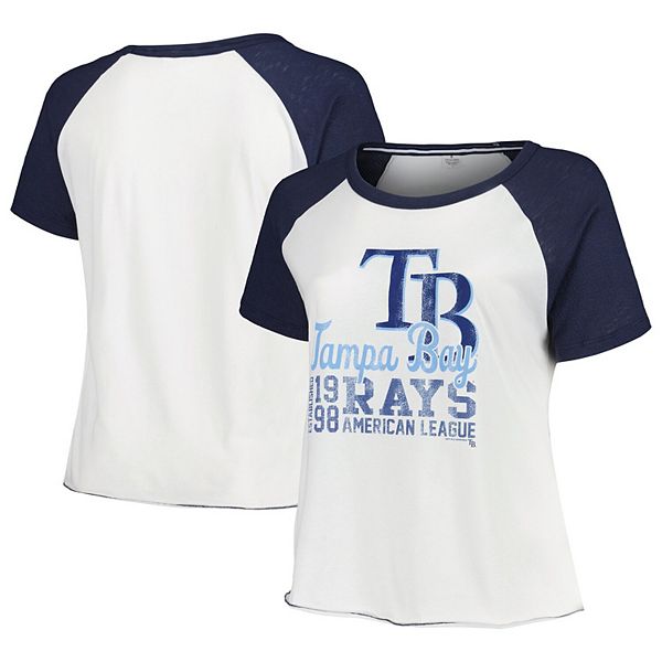 Женская Футболка Soft As A Grape Белая Tampa Bay Rays Soft As A Grape