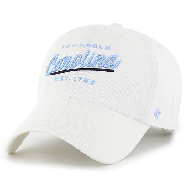 Регулируемая женская кепка Sidney White North Carolina Tar Heels из 100% хлопка Unbranded