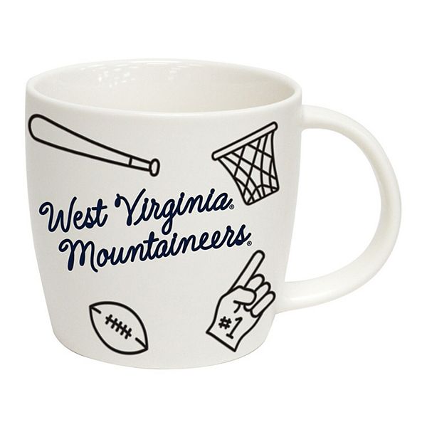 West Virginia Mountaineers 18oz. Playmaker Mug Logo Brand