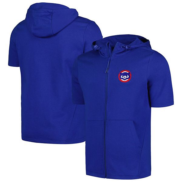 Мужское худи с короткими рукавами и молнией Levelwear Royal Chicago Cubs Recruit LevelWear