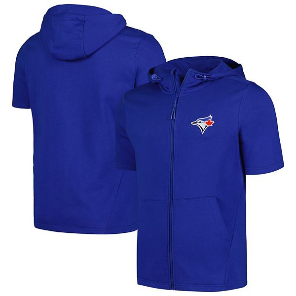 Мужское худи с капюшоном Toronto Blue Jays от Levelwear, укороченные рукава, на молнии LevelWear