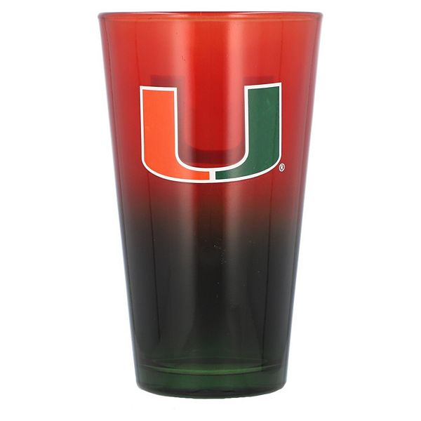 Пивной стакан Ombre 473 мл с графикой Miami Hurricanes The Memory Company