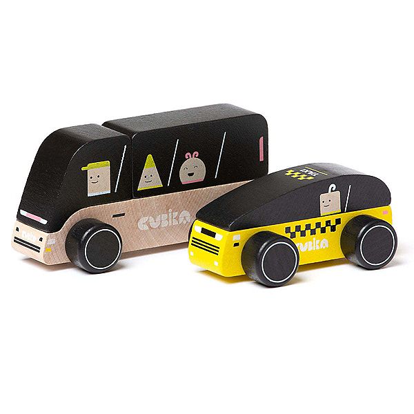 Wise Elk/cubika Wooden Toy - City Transport Wise Elk