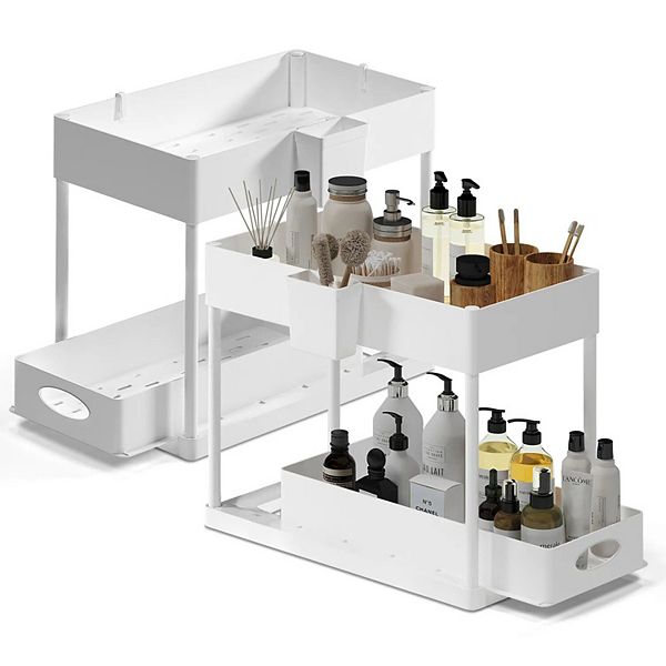 2-Piece 2 Tier Under Sink Organizer Stock Preferred