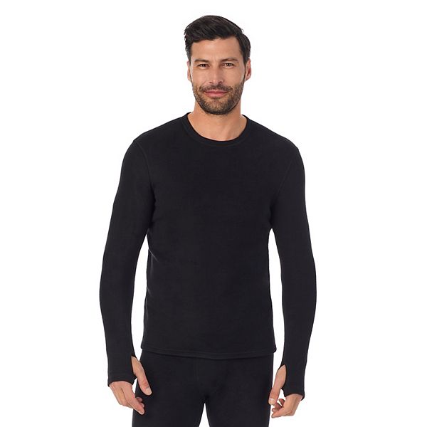 Мужская Комплекты термобелья Cuddl Duds Midweight Fleecewear Performance Base Layer Crew Top Cuddl Duds