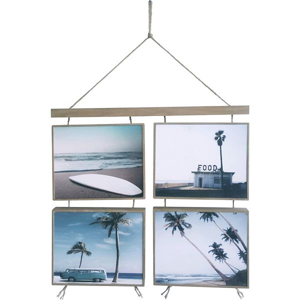 Beach Scenes 4-Panel Hanging Wall Decor Unbranded