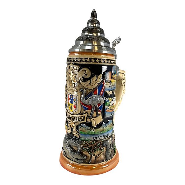 Pinnacle Peak Trading Australia Le German Beer Stein With Pewter Lid 1 Liter Made In Germany Pinnacle Peak Trading Company