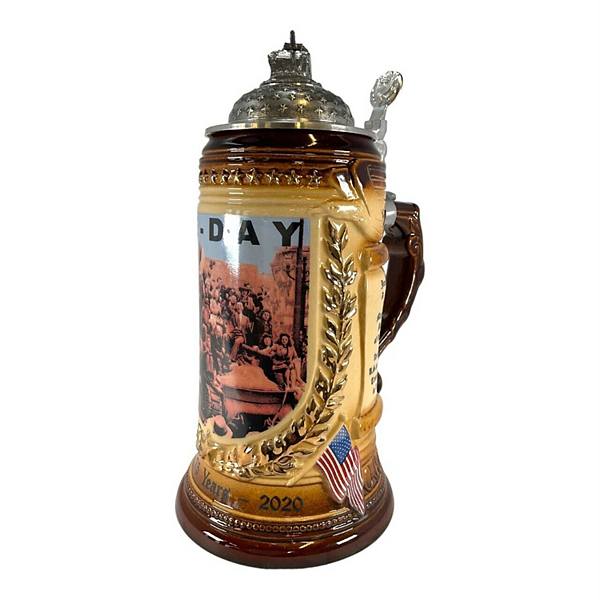 Pinnacle Peak Trading Ve Day World War Ii 75th Anniversary Le German Stoneware Beer Stein .75l Pinnacle Peak Trading Company