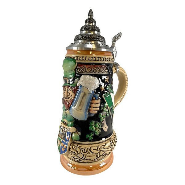 Pinnacle Peak Trading Company Ireland Le German Beer Stein With Pewter Lid .5 Liter Pinnacle Peak Trading Company