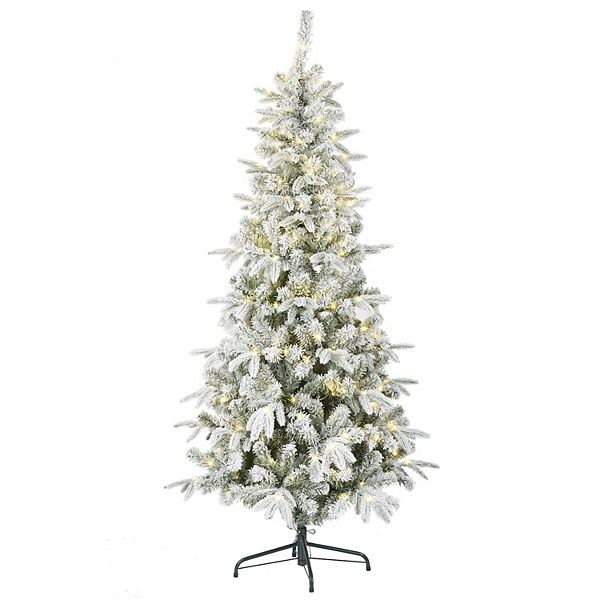 National Tree Company Flocked Pacific Mixed Pine 7.5-ft. Pre-Lit Artificial Christmas Tree National Tree Company