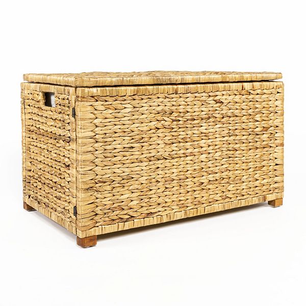 Anada Wicker Weave Storage Trunk Happimess