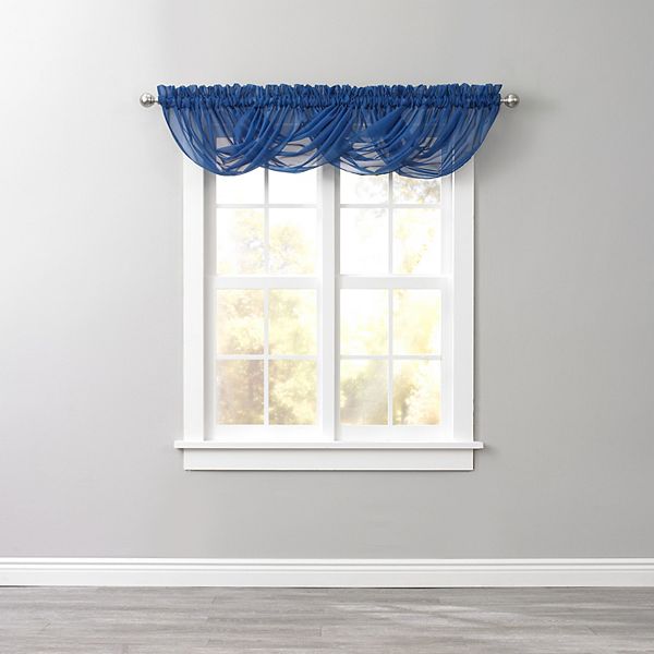 Brylanehome Bh Studio Sheer Voile Toga Valance BrylaneHome