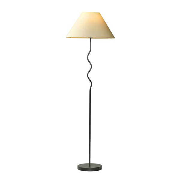 Brightech Squiggle 22" Led Contemporary Modern Floor Lamp With Empire Shade Brightech