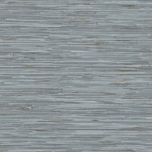 WallPops Grassweave Grey Peel and Stick Wallpaper WallPops