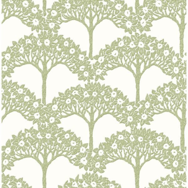 WallPops Finley Green Peel and Stick Wallpaper WallPops