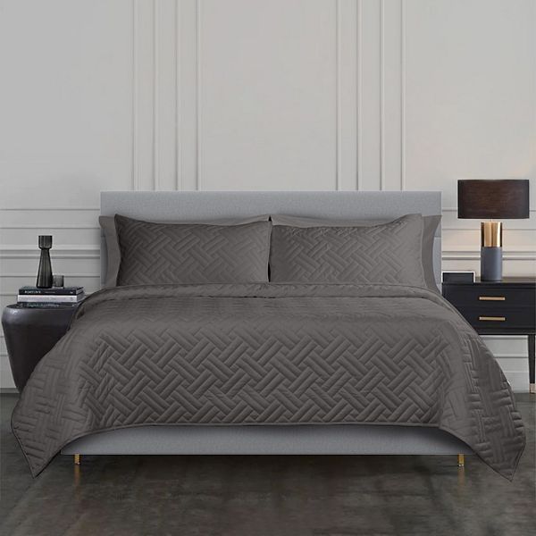 Hotelier Quilted Coverlet Set Hotelier