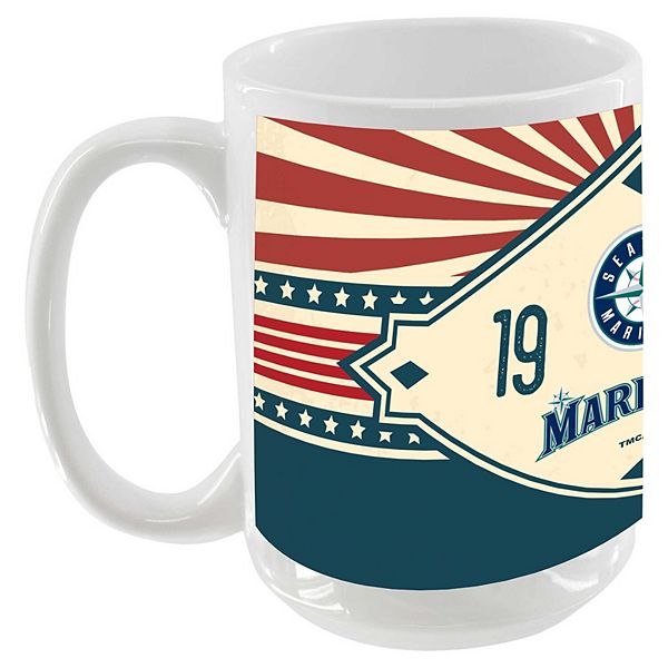 Seattle Mariners 15oz. Americana Diamond Mug The Memory Company