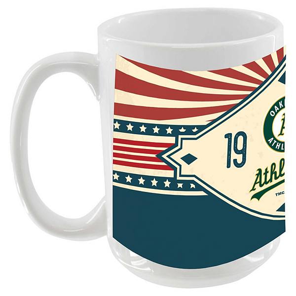 Oakland Athletics 15oz. Americana Diamond Mug The Memory Company