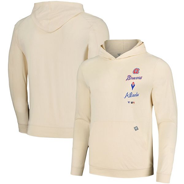 Мужская Футболка LevelWear Cream Atlanta Braves Base Line LevelWear