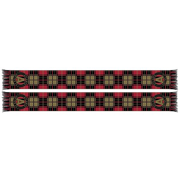 Шарф Atlanta United FC Tartan, двухсторонний, с кисточками, из 100% акрила Ruffneck Scarves