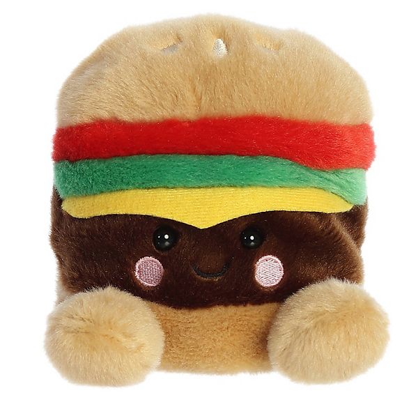 Aurora Mini Brown Palm Pals 5" Charles Cheeseburger Adorable Stuffed Animal Palm Pals