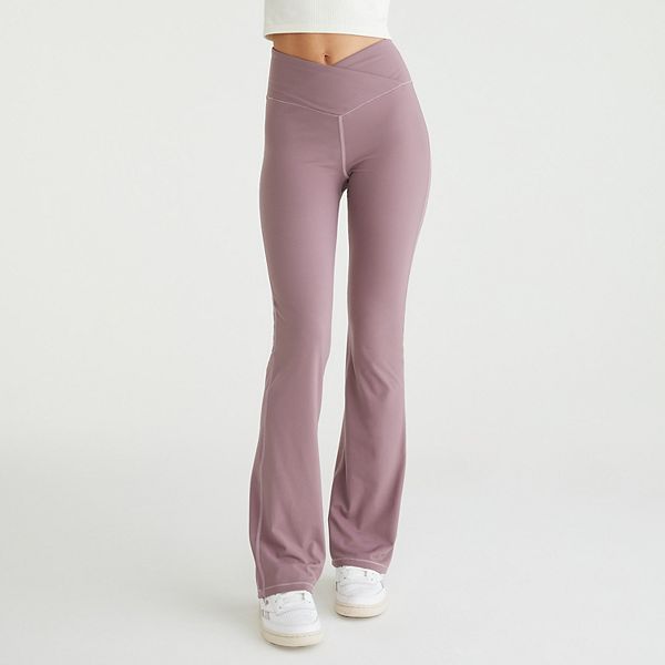 Juniors' Aeropostale Airsoft Crossover Bootcut Leggings AEROPOSTALE