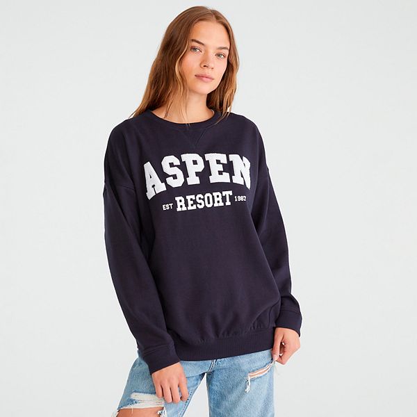 Juniors' Aeropostale Aspen Crew Neck Sweatshirt AEROPOSTALE