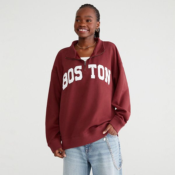 Adult Aeropostale Boston Quarter Zip Pullover AEROPOSTALE