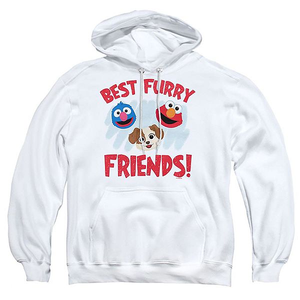 Худи для взрослых Sesame Street Furry Friends Forever, стильный unisex, лицензированный Licensed Character