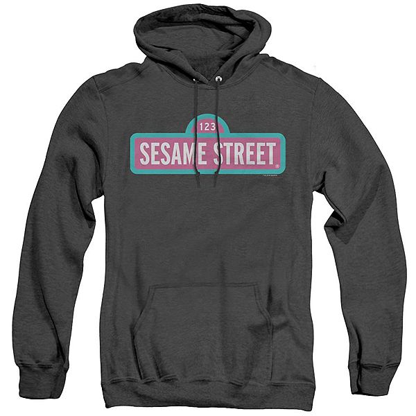 Худи с капюшоном Sesame Street Alt Logo для взрослых, унисекс, стильный и удобный Licensed Character