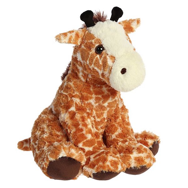 Aurora Large Brown 14" Giraffe Cuddly Stuffed Animal Aurora