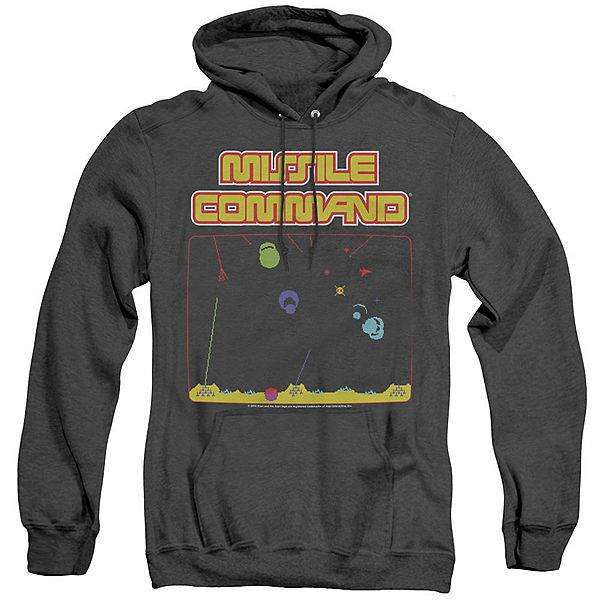  Свитер Licensed Character Atari Missle Screen Adult Heather Hoodie Licensed Character