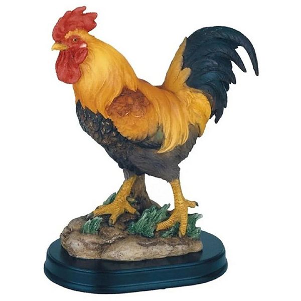 FC Design 7.5"H Orange Rooster Statue Wild Animal Decoration Figurine Home Room Decor F.C Design