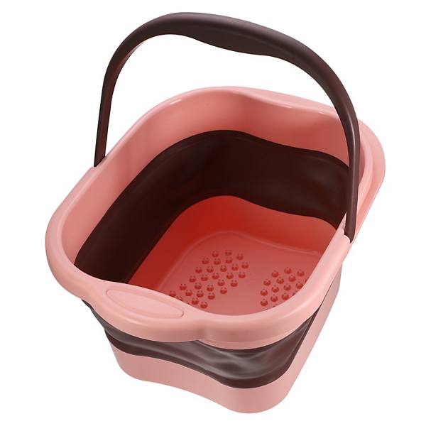 Collapsible Foot Bath 15l/4 Gallons Feet Soaking Tub Foot Soaking Bath Basin Foot Soak Pink Unique Bargains